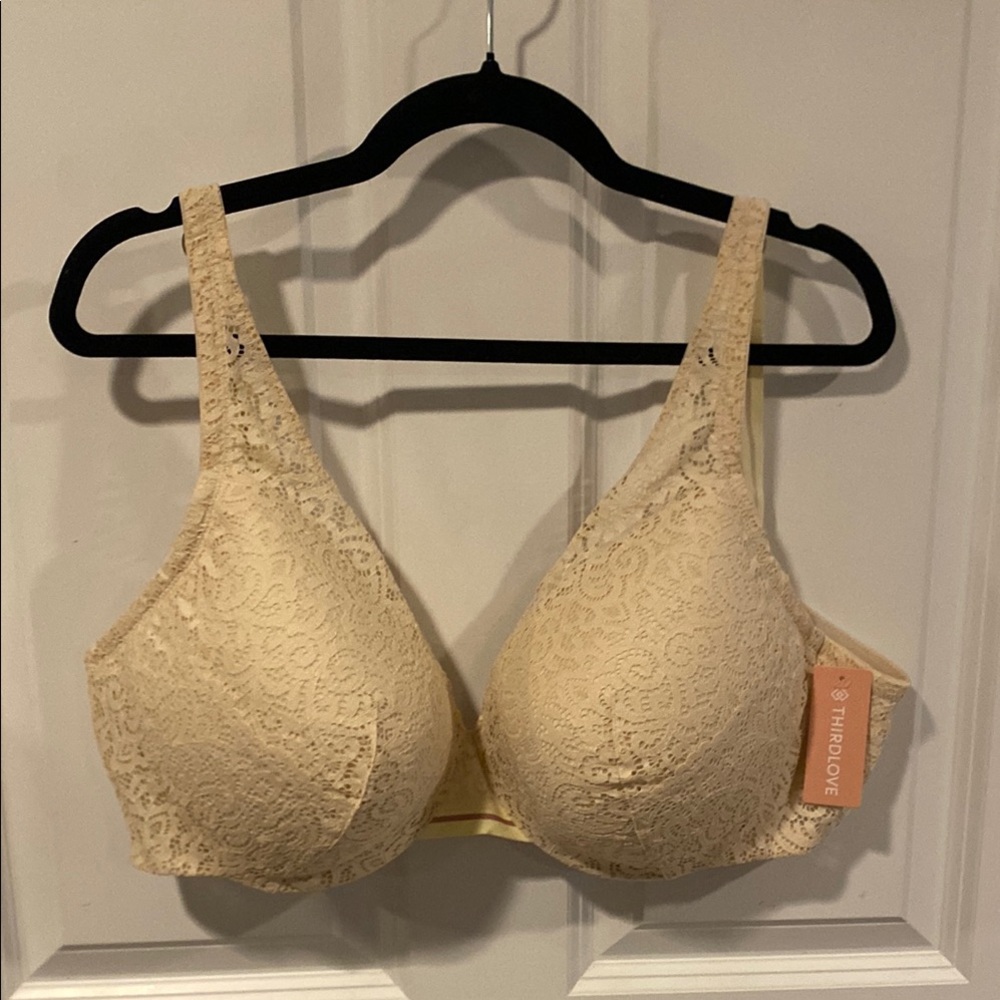 NWT ThirdLove Cream Lace Bra